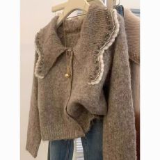 批发秋季2025新款爆款气质高级感慵懒风毛衣外套女巨显瘦针织<b class='q'>开衫</b>上衣