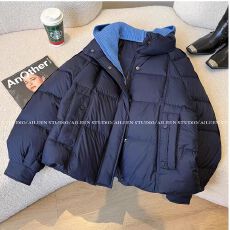 批发连帽羽绒服女装短款2025<b class='q'>冬</b>季新款加厚保暖面包服巨好看设计感外套