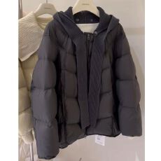 批发2025<b class='q'>冬</b>季新款韩系保暖加厚外套棉衣复古泡芙可拆卸针织连帽棉服女