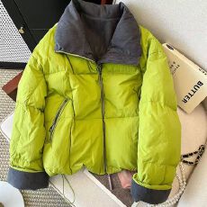 批发韩版宽松小清新棉服秋冬新款女加厚保暖拉链小个子<b class='q'>短</b>款面包服外套