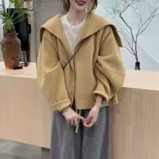 批发大码女装胖MM美式时尚休闲气质短外套<b class='q'>秋</b>冬季新款宽松慵懒外穿上衣