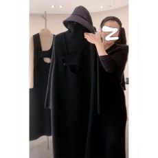 批发秋季2026穿搭女时尚套装气质打底衫毛衣背带高领背带裙针织连衣裙