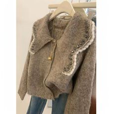 批发秋季2026新款爆款气质高级感慵懒风毛衣外套女巨显瘦针织开衫上衣