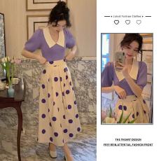 批发夏季穿搭一整套女2026<b class='q'>新款</b>法式减龄针织上衣气质显瘦<b class='q'>半身裙</b>两件套