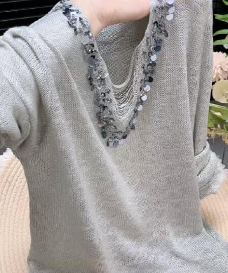 빅 사이즈 빛 요리 한 바람 프랑스식 맨위 여성 봄 디자인 센스 새로운 Chic 고유 한 슈퍼 잘 생긴 작은 대중 긴팔 맨위