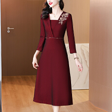 批发妈妈婚宴礼服2026春秋季新款婚礼喜婆婆装结婚旗袍年轻高贵