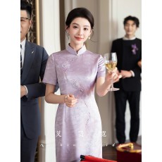 批发喜妈妈婚宴晚<b class='q'>礼服</b>轻柔舒适2026喜婆婆婚礼<b class='q'>敬酒</b>服夏