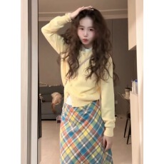 批发入秋搭配一整套2024女早秋装韩系穿搭减龄高级感洋气套装半身<b class='q'>裙</b>子