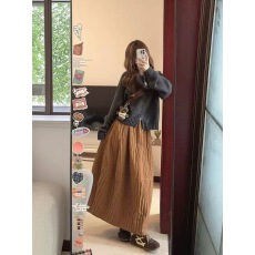 批发秋<b class='q'>冬</b>装搭配一整套复古港风高级感御姐轻熟开衫连衣裙子两件套装女