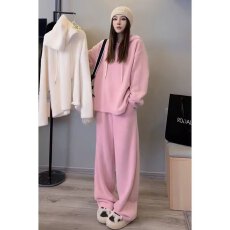 批发2025秋冬<b class='q'>运动服</b>套装女连帽卫衣卫裤网红穿搭一整套宽松休闲两件套