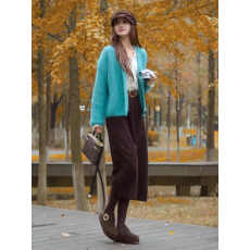 批发巨好看的秋冬一整套2025超火慵懒风独特漂亮针织毛衣休闲裤三件套