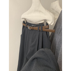 批发超显气质的~灰色<b class='q'>西装</b>裤垂感质感高级感高腰阔腿裤<b class='q'>女</b>