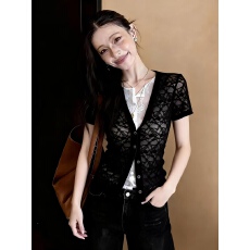 批发假两件t恤2026夏季新款设计感小众时尚气质独特漂亮超好看上衣女