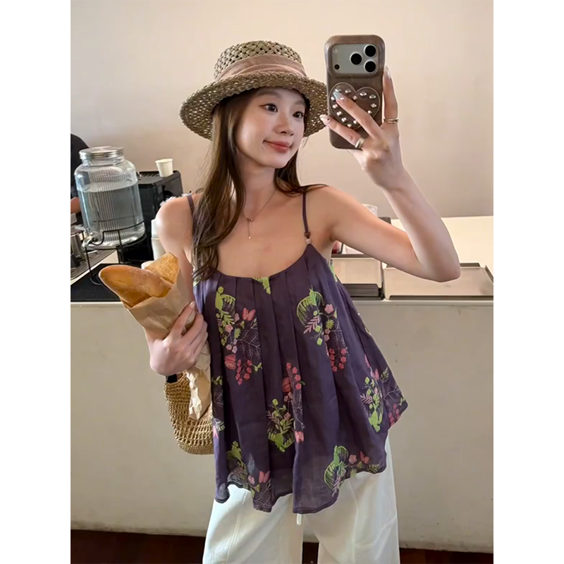 im ~까지 안개 염색 꽃 와일드 100 라미 자수 비즈 핀치 Pleat 한 마디 슬립 맨위