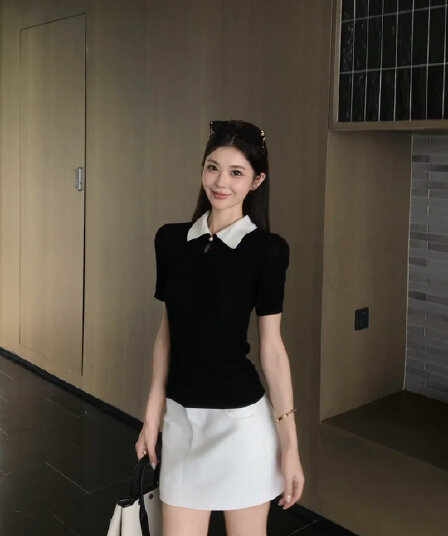 린 천 입력 버릇 새로운 품격 슬림해 보이는 연령 감소 캐주얼 고급 센스 운동 바람 패션 세트