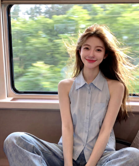 한 부서 패션 고유 한 폴로 칼라 민소매 파란색 여성 셔츠 2026 년 여름 캐주얼 미니멀리즘 단색 다용도 셔츠