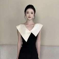 批发2026新款莱赛尔天丝拼色V领T恤女<b class='q'>打底衫</b>上衣