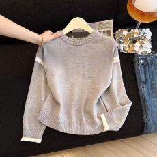 批发实拍复古条纹<b class='q'>针织</b><b class='q'>开衫</b>女早春新款设计感外搭显瘦正肩长袖上衣chic