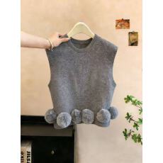 批发实拍韩系美拉德甜美风圆领毛衣女春秋新款翻领针织衫上衣chic