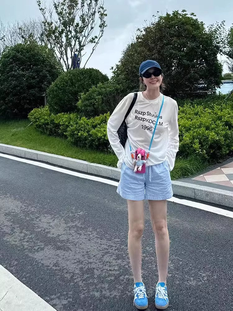 아메리칸 화이트 자외선 차단 블라우스 긴팔 티셔츠 여성 여름 2025 새로운 얇은 스타일 루즈핏 느긋한 바람 달콤한 매운맛 맨위