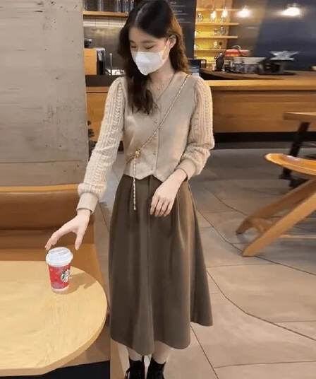 한국 동대문 슈퍼 화재 새로운 이른 가을 고급 센스 연령 감소 한국 드라마 착용 가져 가라. 패션 오픈 가디건 기본 셔츠 맨위