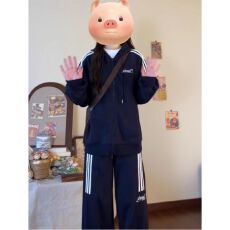 批发学院风<b class='q'>运动服</b>套装女春秋学生<b class='q'>宽松</b>显瘦韩版时尚炸街卫衣休闲两件套