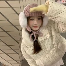 批发韩系东大门灯芯绒波点羽绒服女冬季新款加厚宽松面包服短款<b class='q'>外套</b>