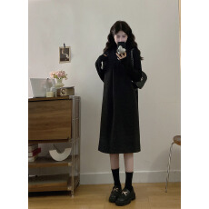 批发实拍<b class='q'>大码</b>2025秋冬新款无袖毛呢简约气质轻奢时尚马甲裙百搭打底衫