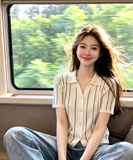 오래된 돈 바람 배색 세로 줄무늬 POLO 칼라 니트 조끼 여성 2026 여름 품격 몸매 가꾸기 슬림해 보이는 민소매 맨위