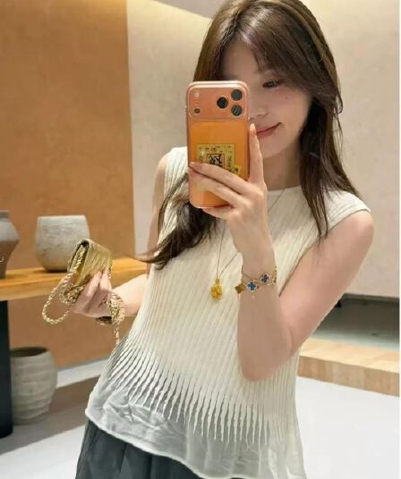 한 부서 슬림해 보이는 패치워크 망사 통기성 순수한 욕망 바람 민소매 맨위 2026 여름 새로운 작은 대중 자이언트 잘 생긴 티셔츠