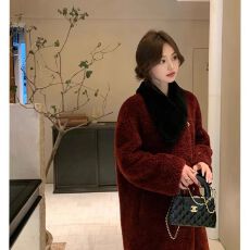 批发月光倾城2025冬新款时尚复古毛毛大衣女皮毛一体<b class='q'>中长款</b>仿皮草外套