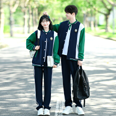 批发大量 实拍#情侣装秋<b class='q'>冬</b>季卫衣外套套装学生班服运动会三件套