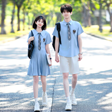 批发出货中 实拍情侣装高中生衬衫表演服<b class='q'>演出服</b>毕业学生班服JK制服