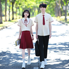 批发实拍出货中 实拍情侣装衬衫毕业服学生班服套装jk制服女