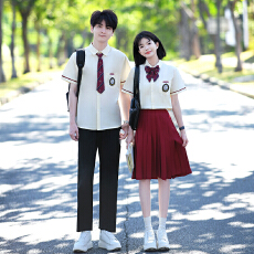 批发出货中 实拍情侣装高中生衬衫表演服<b class='q'>演出服</b>毕业学生班服JK制服