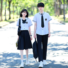 批发已出货 实拍情侣装高中生衬衫表演服<b class='q'>演出服</b>毕业学生班服JK制服