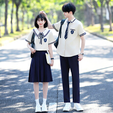 批发已出货 实拍情侣装高中生衬衫表演服<b class='q'>演出服</b>毕业学生班服JK制服