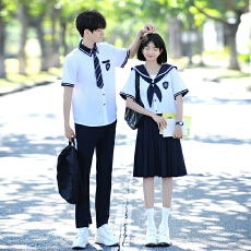 批发已出货 实拍情侣装高中生衬衫表演<b class='q'>服</b>演出<b class='q'>服</b>毕业<b class='q'>学生</b><b class='q'>班</b><b class='q'>服</b>JK制<b class='q'>服</b>