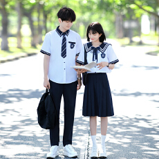 批发已出货  实拍情侣装高中生衬衫表演服<b class='q'>演出服</b>毕业学生班服JK制服