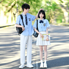 批发已出货  实拍情侣装高中生衬衫表演服<b class='q'>演出服</b>毕业学生班服JK制服