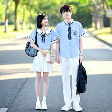 批发已出货 实拍情侣装高中生衬衫表演服<b class='q'>演出服</b>毕业学生班服JK制服