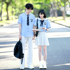 批发已出货 实拍情侣装高中生衬衫表演服<b class='q'>演出服</b>毕业学生班服JK制服