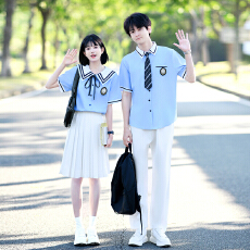 批发已出货  实拍情侣装高中生衬衫表演服<b class='q'>演出服</b>毕业学生班服JK制服