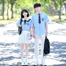批发已出货 实拍情侣装高中生衬衫表演服<b class='q'>演出服</b>毕业学生班服JK制服