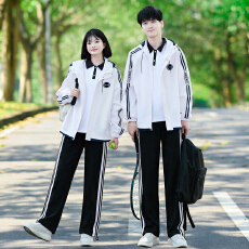 批发出货中 <b class='q'>实拍</b>情侣装秋季冲锋衣外套情侣装学生班服<b class='q'>运动</b>会套装