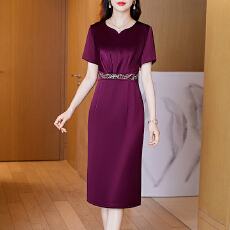 批发2025高端时尚改良旗袍连衣裙新款婚礼<b class='q'>新娘</b>妈妈装年轻喜婆婆礼服