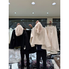 批发韩系洋气休闲运动套装女秋冬款巨好看的加绒圆领卫衣<b class='q'>七分</b>裤两件套