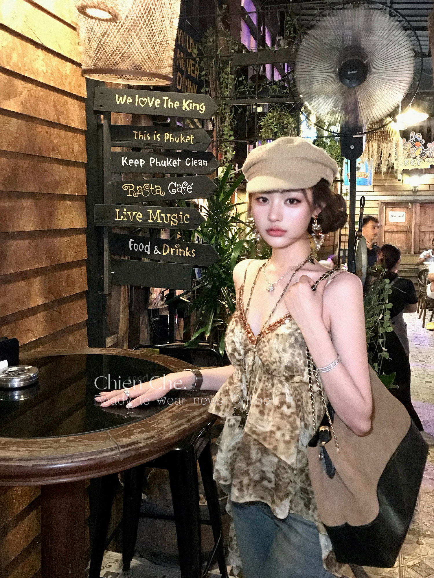 인터넷 그림 y2k 골드 밀가루 레트로 레오파드 무늬 프린트 캐미솔 여름 프릴 V넥 핫걸 맨위 여성