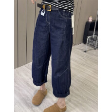 批发2026年春季新款显瘦哈伦牛仔<b class='q'>裤</b><b class='q'>大码</b>宽松奶奶<b class='q'>裤</b>遮肉百搭九分老爹<b class='q'>裤</b>