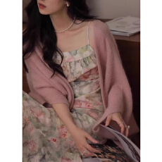 批发夏诗文 奶酪开衫 康赛妮马海毛羊毛弧形外搭针织衫女<b class='q'>秋</b>季新款上衣